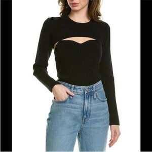 10 Crosby Derek Lam Black Nessa Bolero Cami Set